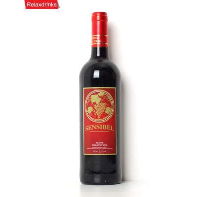 善为酒类热卖推荐-原瓶进口 西班牙红酒 森斯伯干红葡萄酒 日常佐餐红酒